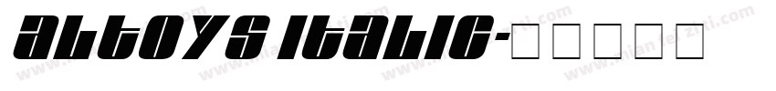 Altoys Italic字体转换